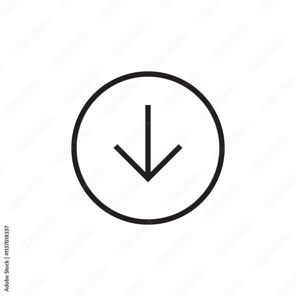 Download icon vector outline editable eps Download icon vector outline editable eps