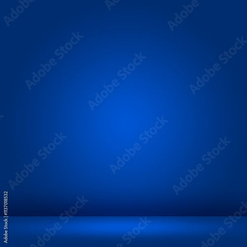 Render stage 3d background blue gradient products display blue color stage . image background 3d rendering with gradient for show marketing product for sale. Stage showcase display background