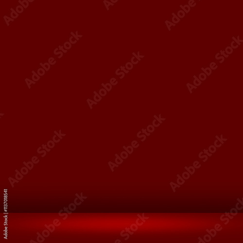Render stage 3d background red solid products display red color stage . image background 3d rendering with gradient for show marketing product for sale. Stage showcase display background