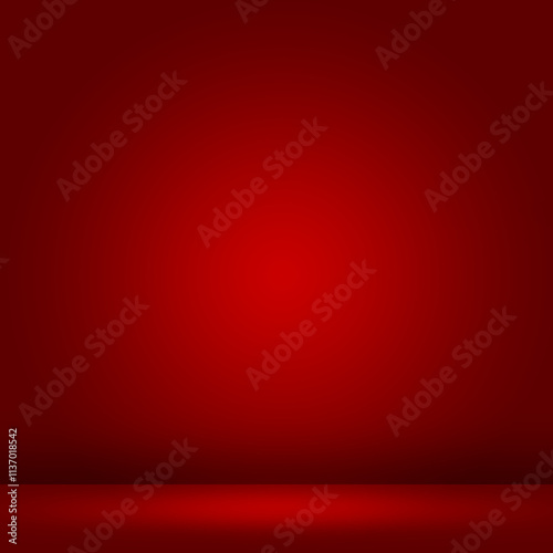Render stage 3d background red gradient products display red color stage . image background 3d rendering with gradient for show marketing product for sale. Stage showcase display background