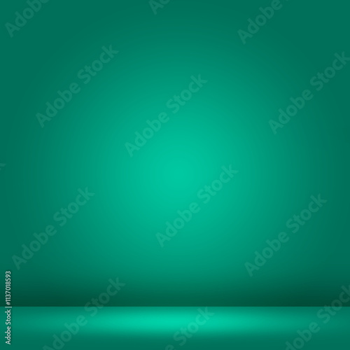 Render stage 3d background gradient products display light green color with platform. image background 3d rendering with gradient for show marketing product for sale. Stage showcase display background