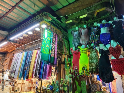 Dance costumes, Islamic furnishings and antiques in Khan Al Khalili photo