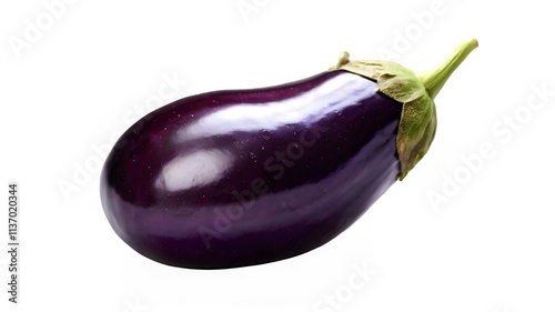 eggplants isolated on white