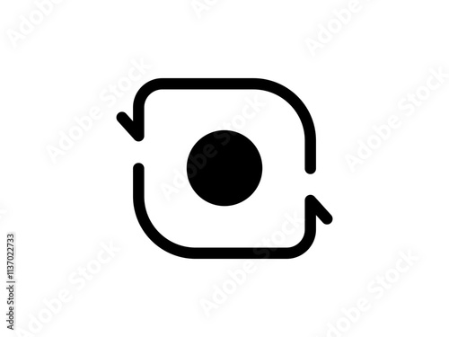 camera switch icon, simple flat style, vector illustration symbol sign logo template pictogram, for ui or ux isolated on white for mobile app, editable