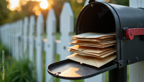 Wallpaper Mural Mail Delivery at Sunset: A Charming Scene Torontodigital.ca