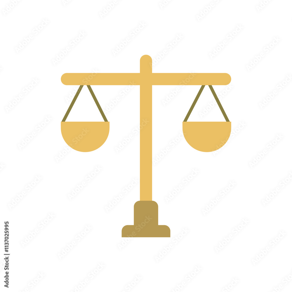 scales of justice vector design illustration, isolated on white background. scales of justice vector design illustration, isolated on white background.