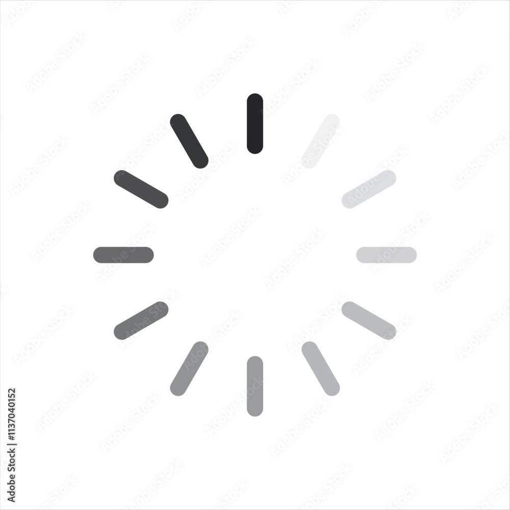 screen load progress wait circle symbol. web buffer loader sign design template vector. screen load progress wait circle symbol. web buffer loader sign design template vector.
