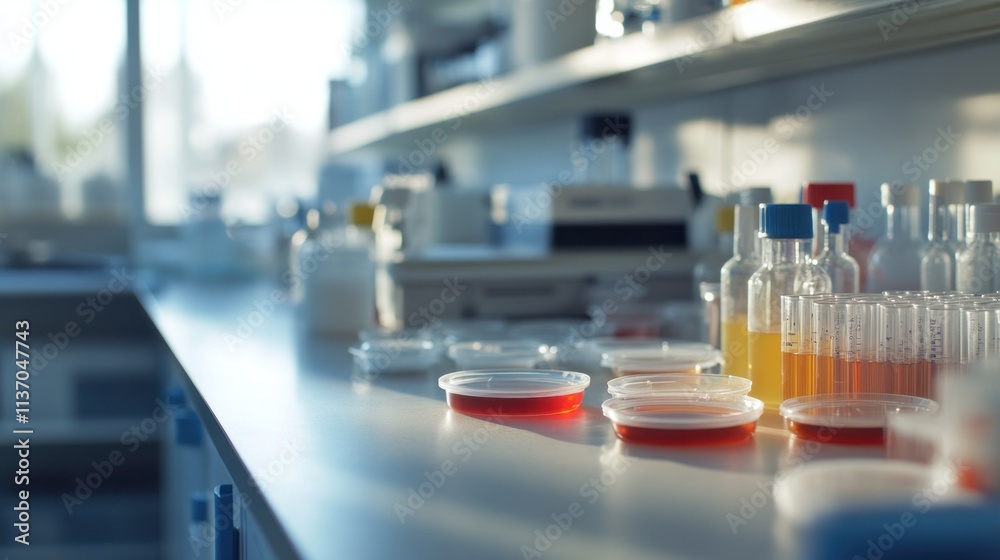 Laboratory Experiment with Petri Dishes and Test Tubes Laboratory Experiment with Petri Dishes and Test Tubes