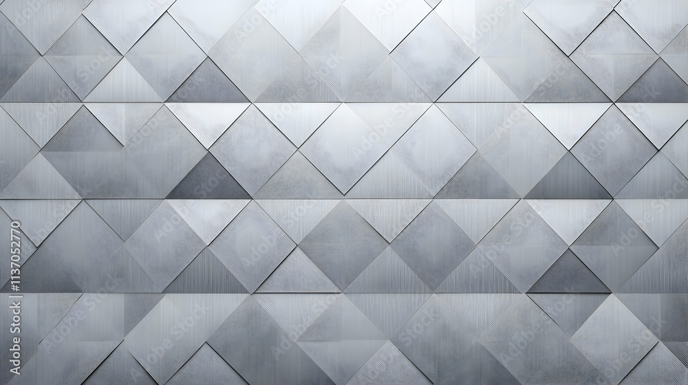 Abstract Geometric Silver Metal Background Abstract Geometric Silver Metal Background