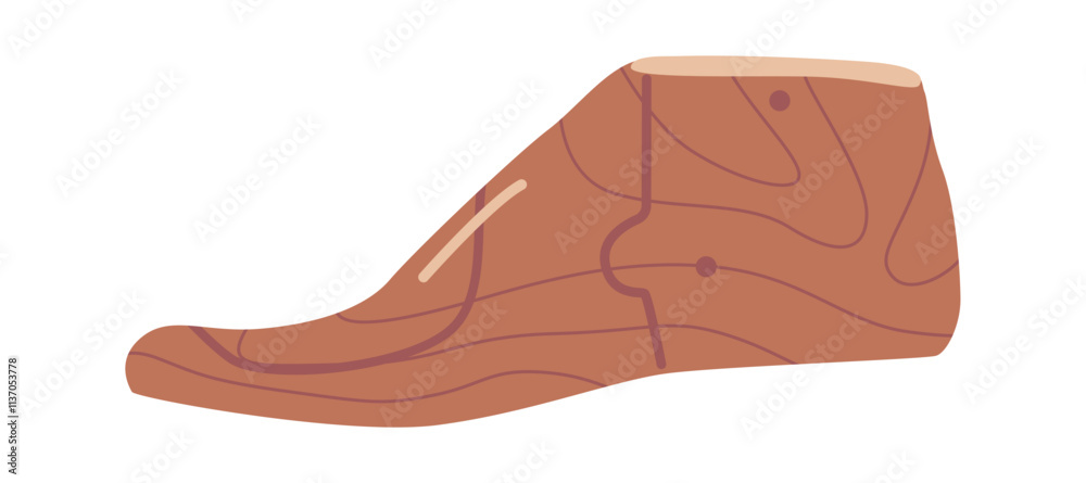 Wooden shoe lasts vector illustration Wooden shoe lasts vector illustration