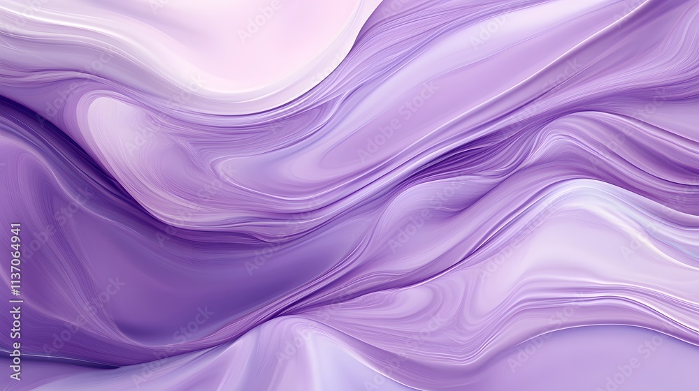 Abstract Lavender Swirls Fluid Design Artwork Abstract Lavender Swirls Fluid Design Artwork
