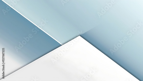 Abstract Blue and White Geometric Design
