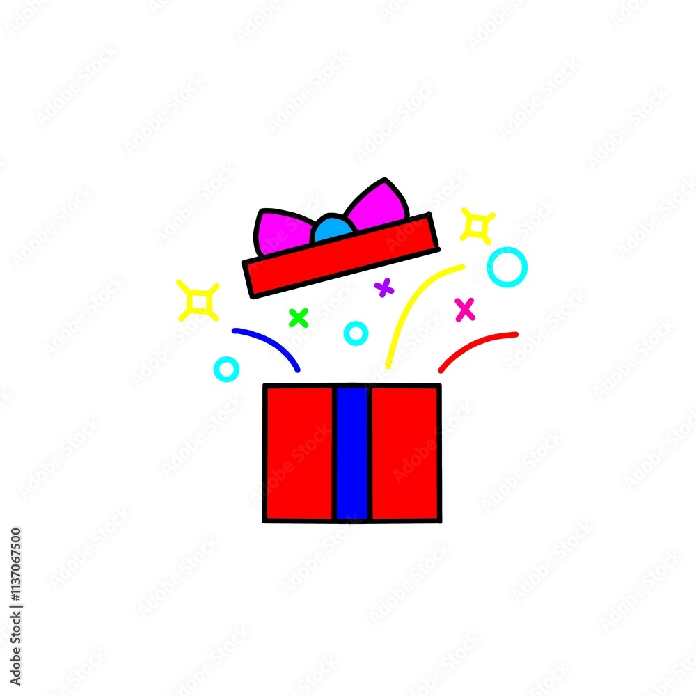 Obraz premium Gift box icon