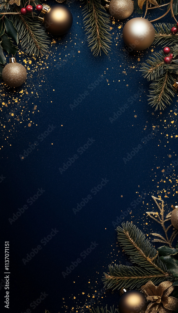 christmas background with balls and branches christmas background with balls and branches
