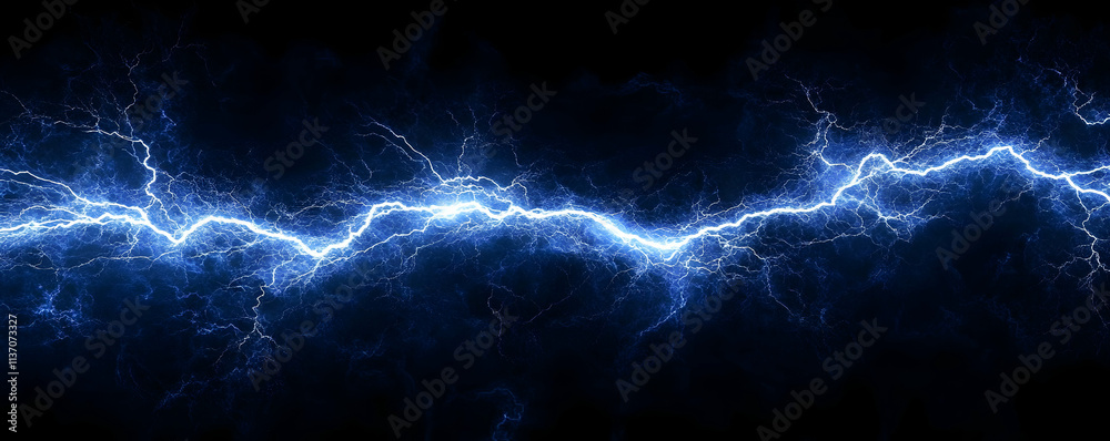 Abstract Blue Lightning Bolt Background Image Abstract Blue Lightning Bolt Background Image