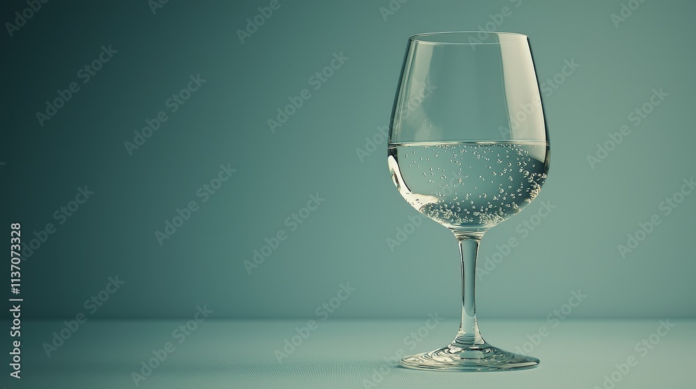 Bubbling Water Glass Studio Setting High-Quality Image Minimalist Background Close-Up Viewpoint Refreshing Concept Bubbling Water Glass Studio Setting High-Quality Image Minimalist Background Close-Up Viewpoint Refreshing Concept