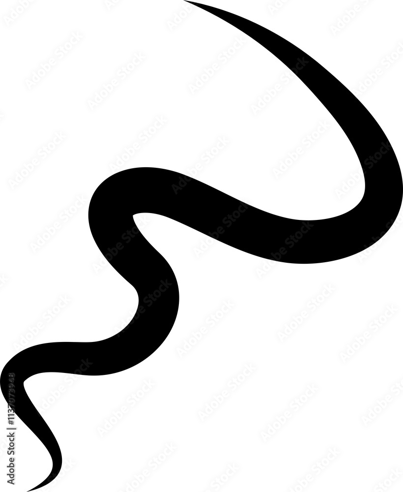 Obraz premium Bold curved lines. Elements for decoration