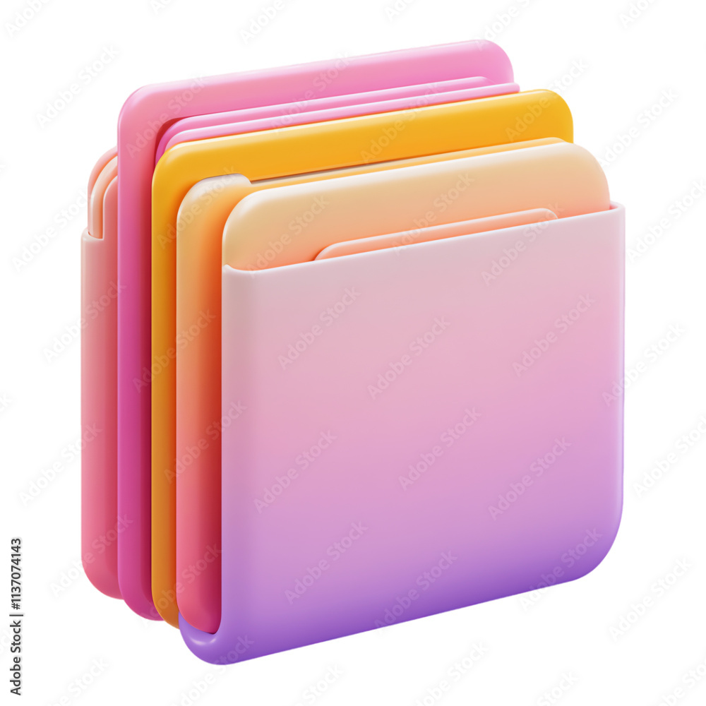 Gradient Pocket Design: Colorful Geometric Stack Gradient Pocket Design: Colorful Geometric Stack