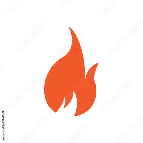 Fire logo design illustration and fire symbol