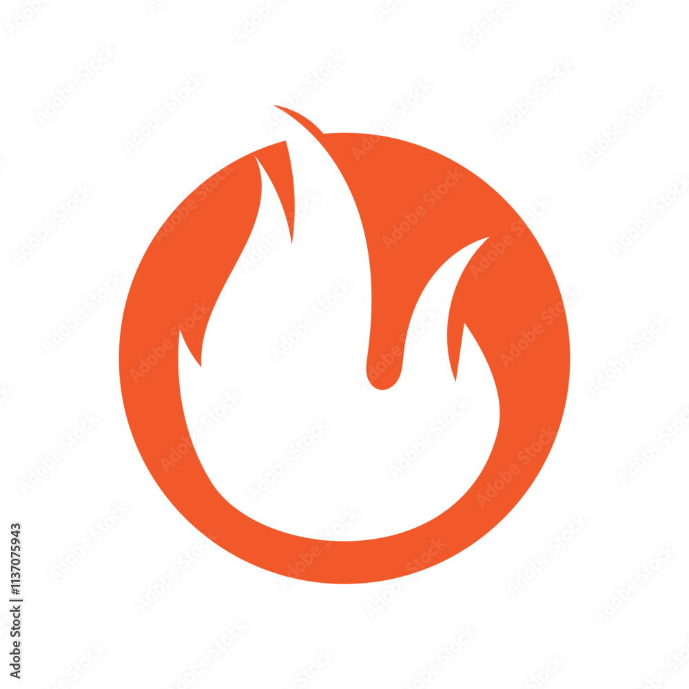 Fire logo design illustration and fire symbol Fire logo design illustration and fire symbol