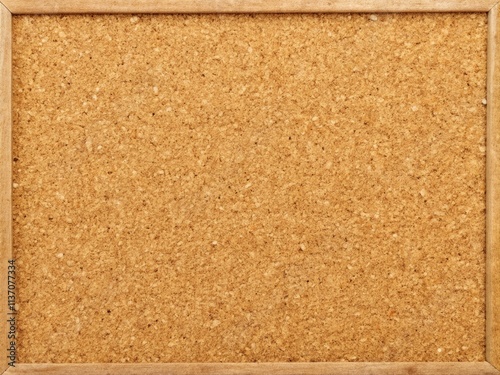 Sandy cork surface, close-up. Seamless, high-resolution panoramic bulletin board background.