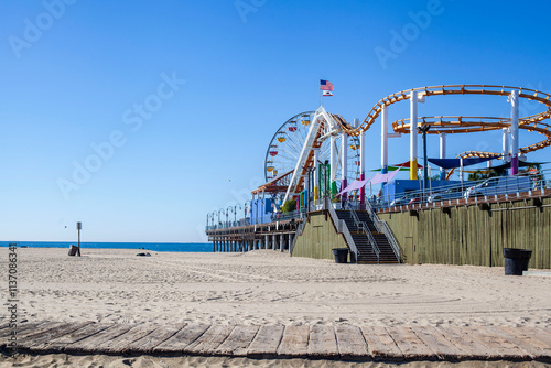 Fototapeta Naklejka Na Ścianę i Meble -  Amusement Park on the Beach