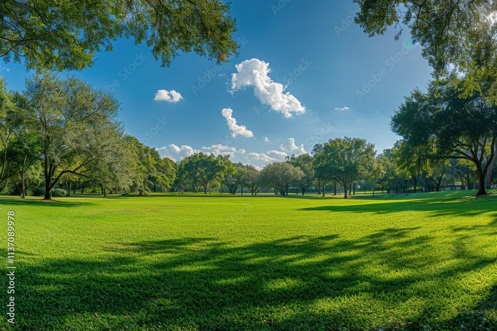 Obraz premium Scenic city park view