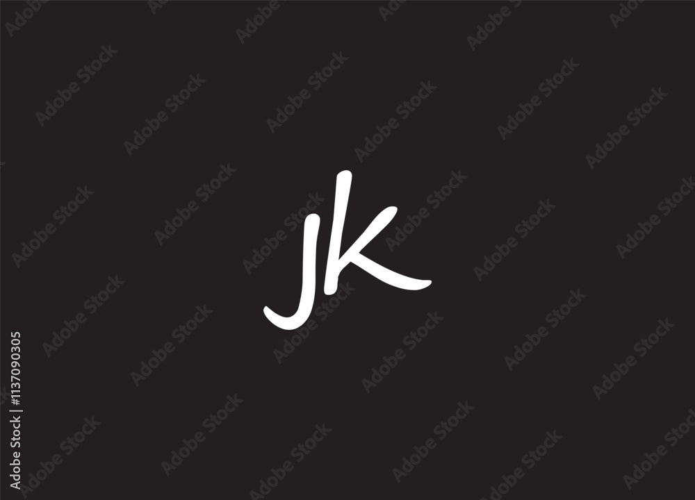 JK initial logo design and monogram logo JK initial logo design and monogram logo