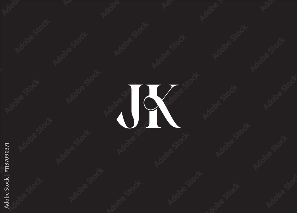 JK initial logo design and monogram logo JK initial logo design and monogram logo