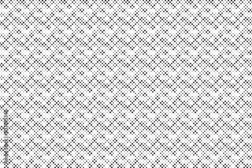 Radial halftone spotted gradient background. Dotted stains concentric texture with fading effect. Black and white circle shade wallpaper. Grunge rough vector. Monochrome geometric backdrop.