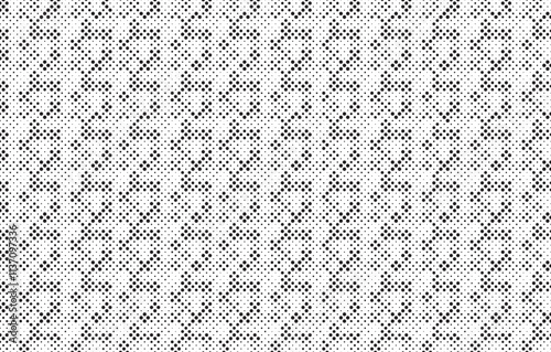 Radial halftone spotted gradient background. Dotted stains concentric texture with fading effect. Black and white circle shade wallpaper. Grunge rough vector. Monochrome geometric backdrop.