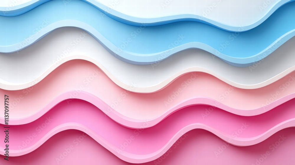 Fototapeta premium Abstract Pastel Wave Background