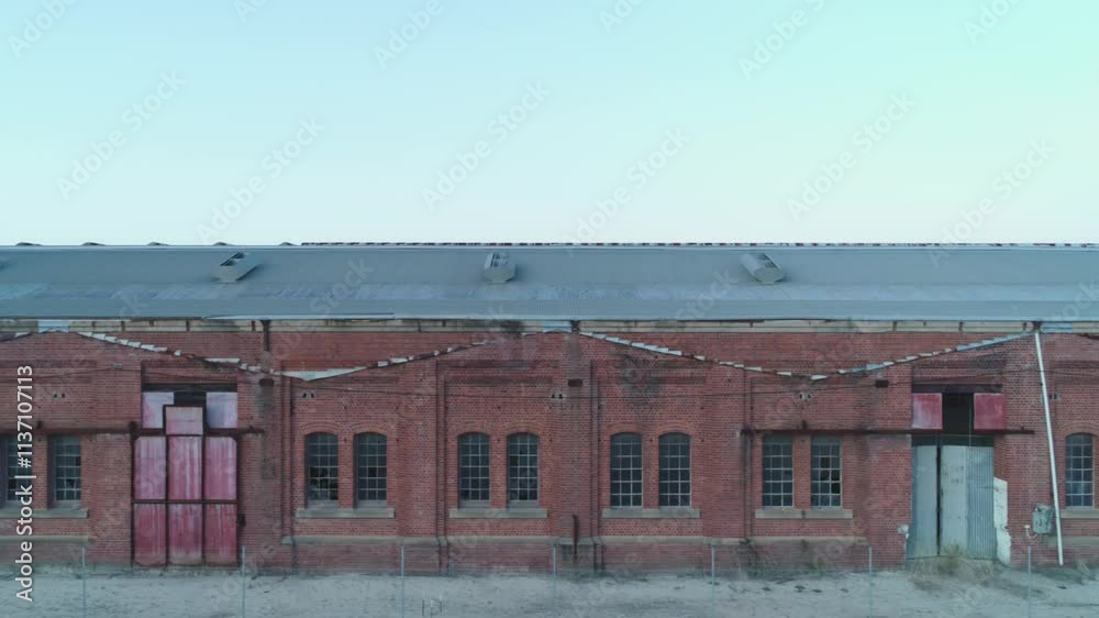 Industrial brick buildings of former rail yard Industrial brick buildings of former rail yard
