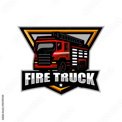 Fire Truck logo for Team Rescue