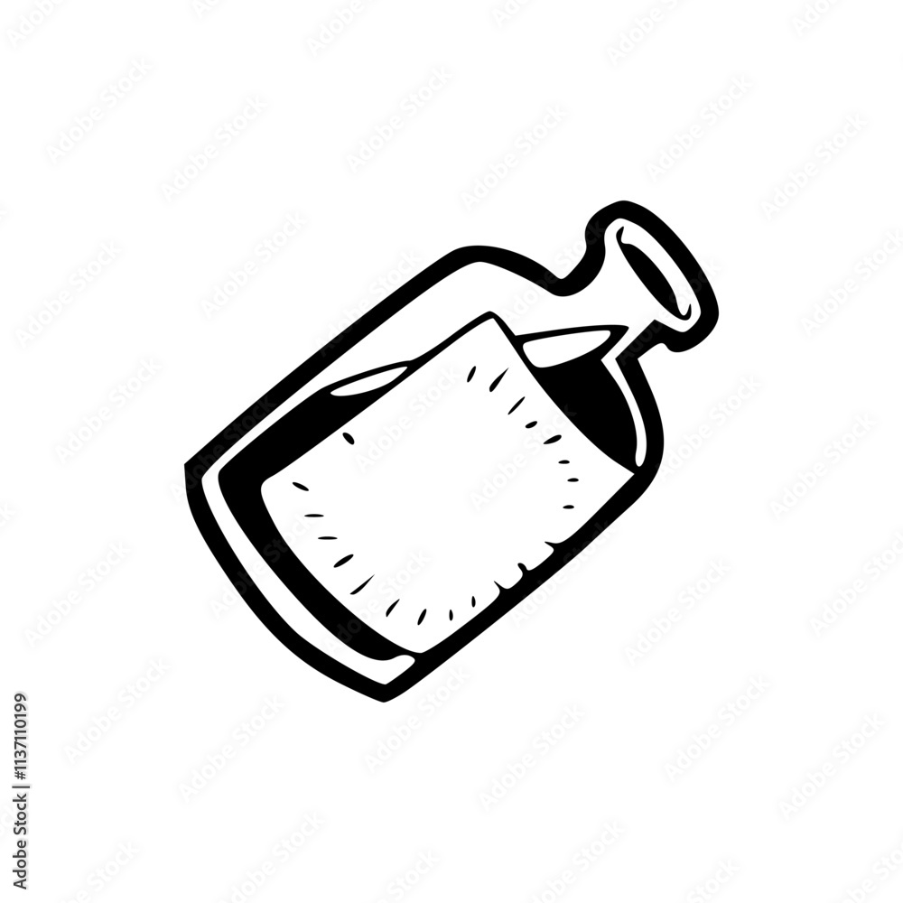 vector illustration of a bottle of poison vector illustration of a bottle of poison