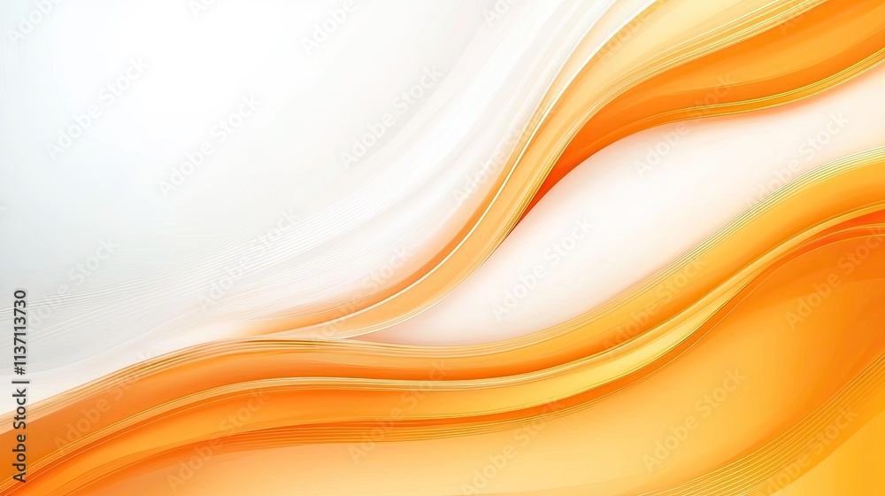Abstract Background with Flowing Waves in Shades of Orange and White for Bright and Energetic Designs, Ideal for Modern Advertisements and Creative Projects Abstract Background with Flowing Waves in Shades of Orange and White for Bright and Energetic Designs, Ideal for Modern Advertisements and Creative Projects