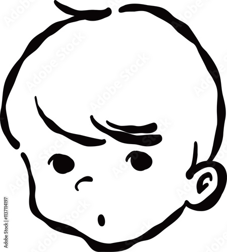 illustration of a boy looking puzzled