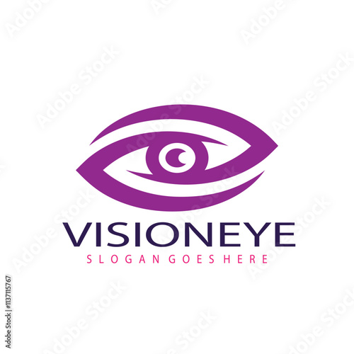 Vision, Eye Logo design vector illustration.