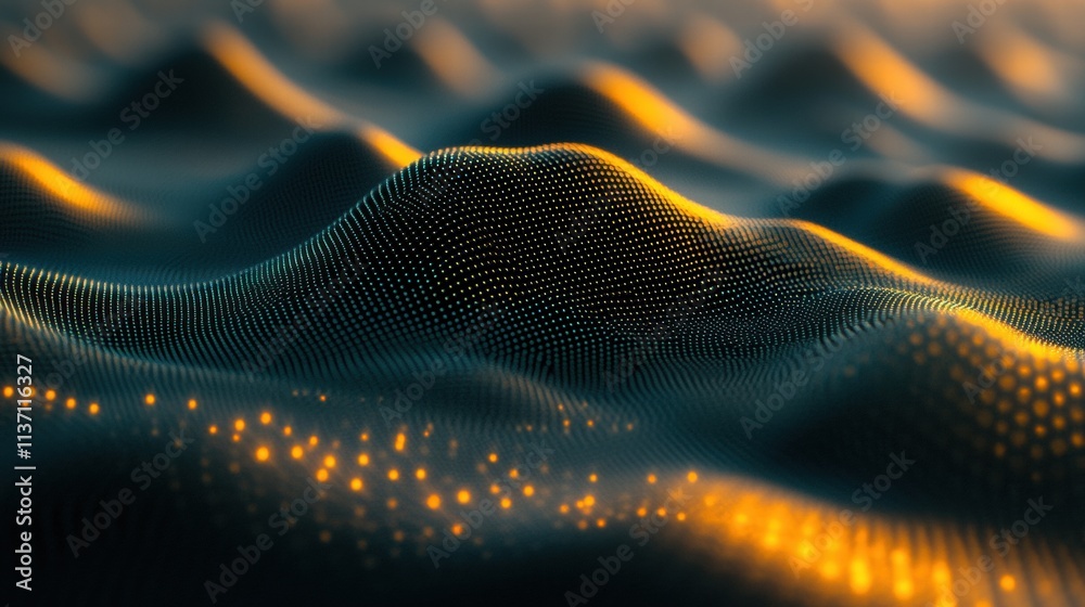 custom made wallpaper toronto digitalAbstract Dark Wave Background with Golden Lights