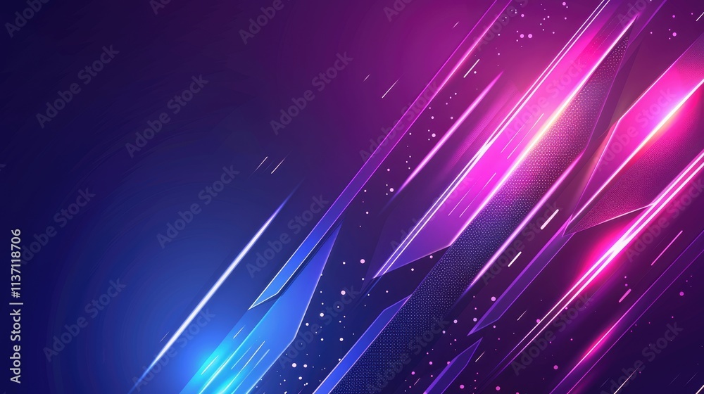 Obraz premium Abstract digital background with vibrant colors and dynamic lines.