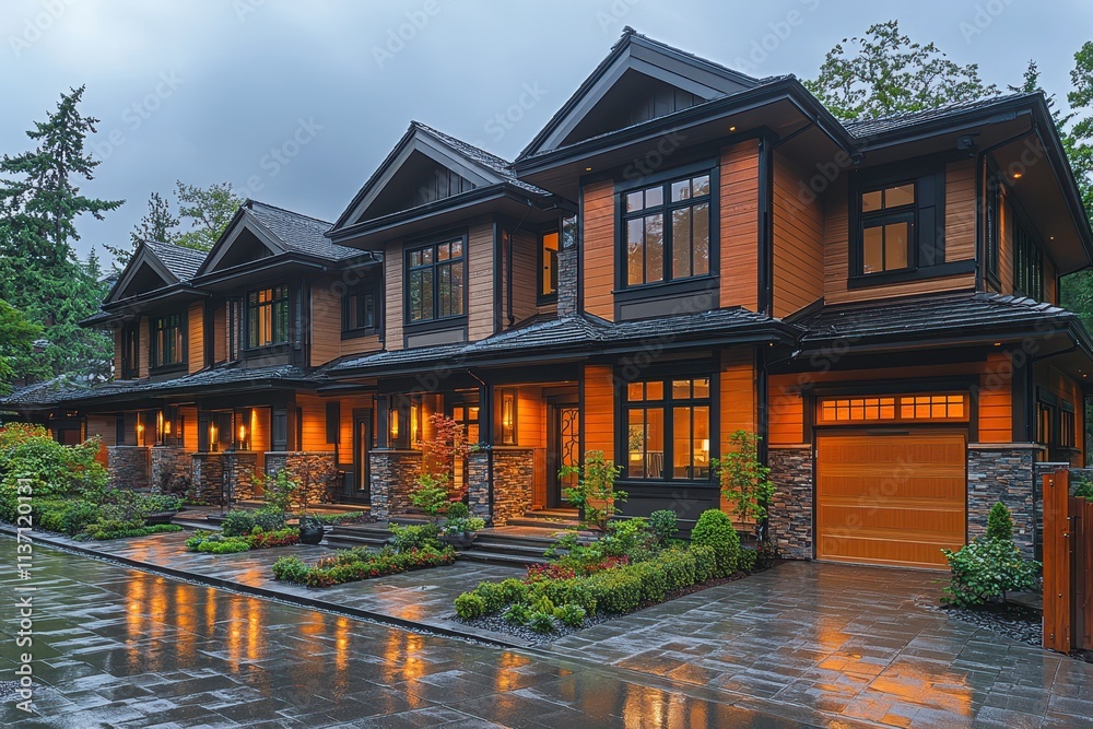 Modern Luxury Townhouses with Elegant Architecture Modern Luxury Townhouses with Elegant Architecture