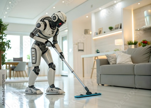 Smart Cleaning Robot in a Modern Home