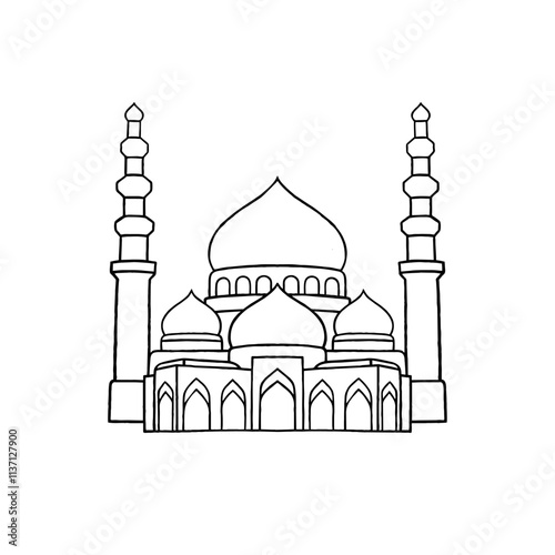 Mosque Outline Design 