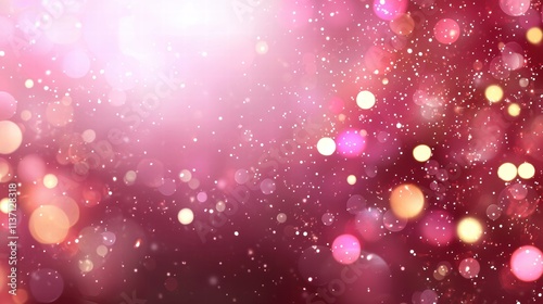 Soft pink bokeh background with sparkling lights