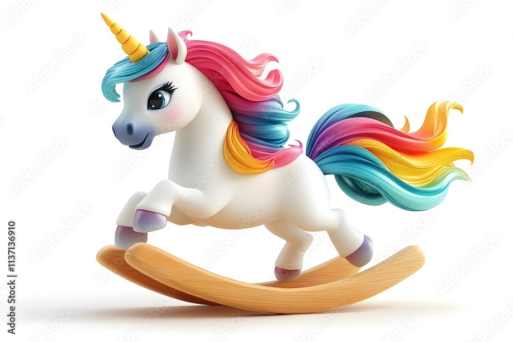Cute Cartoon Unicorns isolated on white background. Vector illustration for coloring books
Cute Cartoon Unicorns isolated on white background. Vector illustration for coloring books