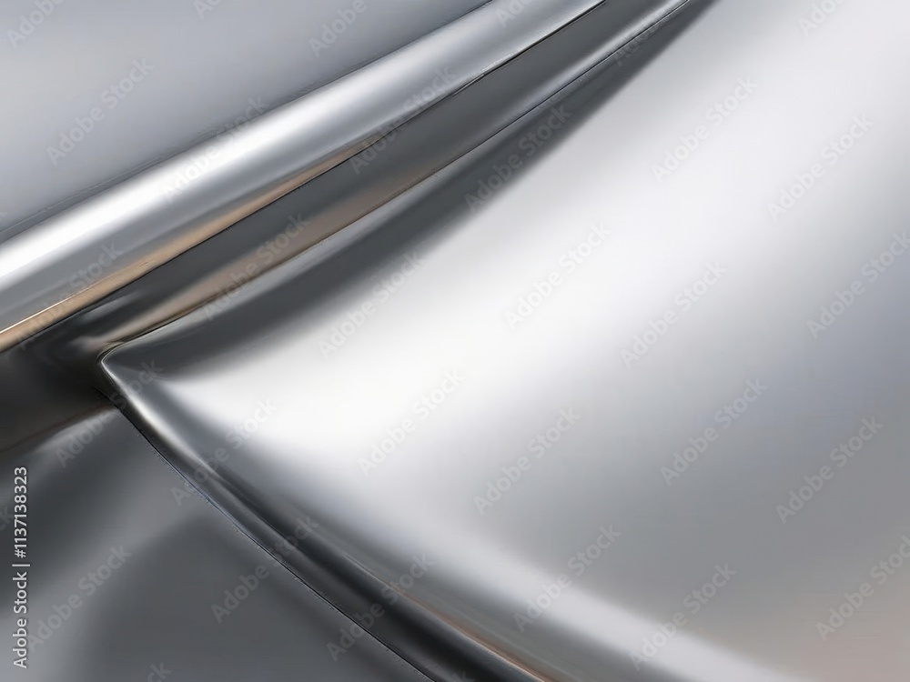 the AI Image Generator, Silver Metallic Surface With Smooth Flowing the AI Image Generator, Silver Metallic Surface With Smooth Flowing