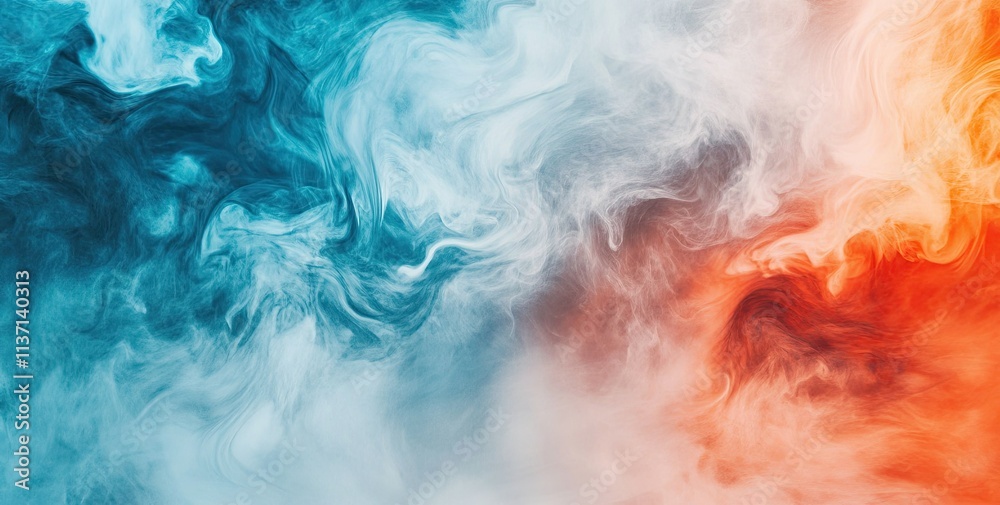 Fototapeta premium A soft gradient background with a mix of warm and cool tones