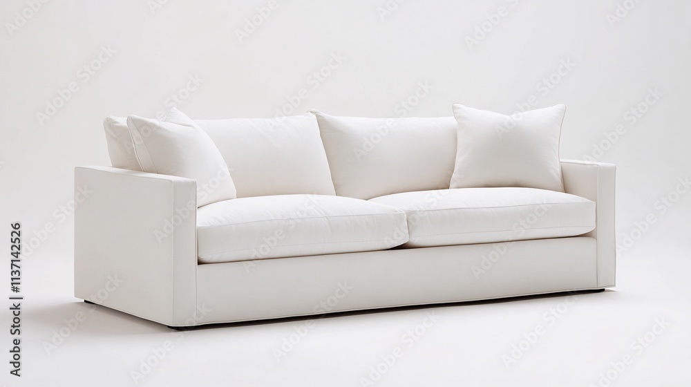 Cloud-like Comfort: The All-White Modern Sofa Cloud-like Comfort: The All-White Modern Sofa