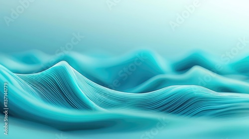 Wave abstract background idea. Beautiful abstract waves in shades of blue create a calming and serene atmosphere.