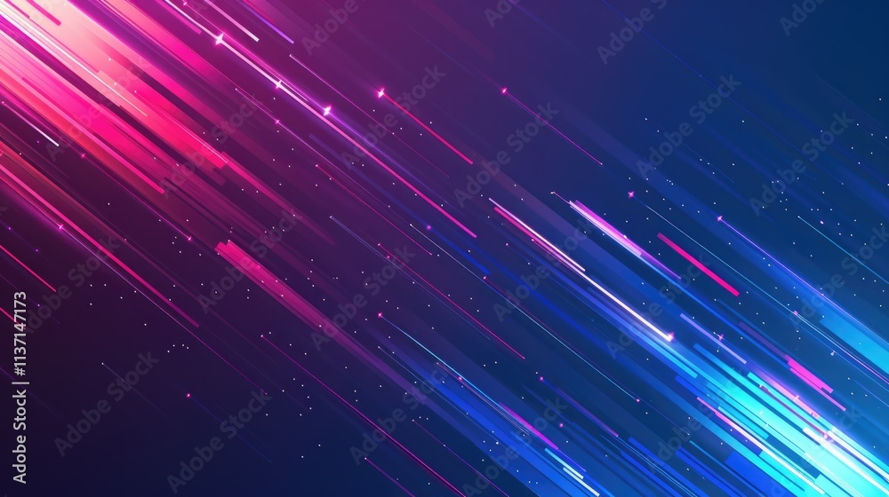 Obraz premium Abstract digital background featuring vibrant streaks of color and light.